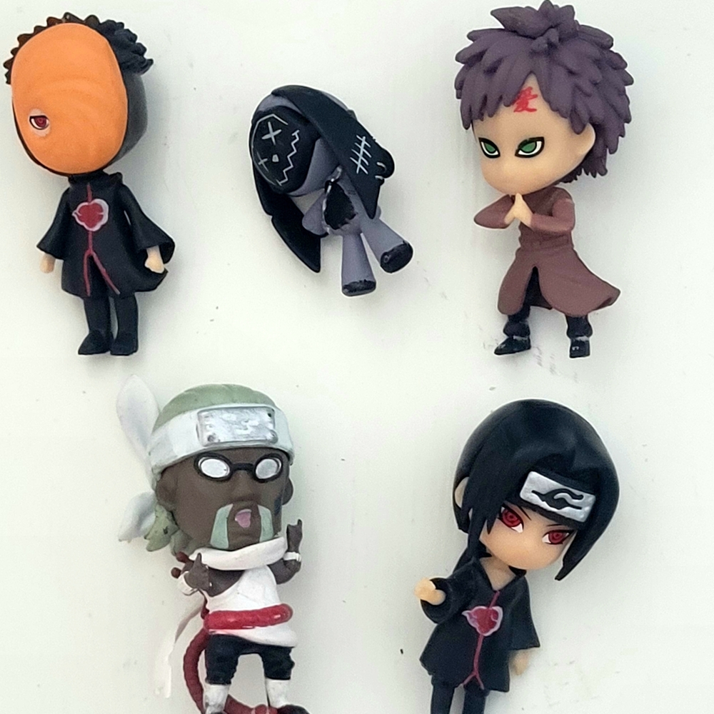 Naruto Anime Character Mini Figurine Set - Multicolor ( Lot Of 5)